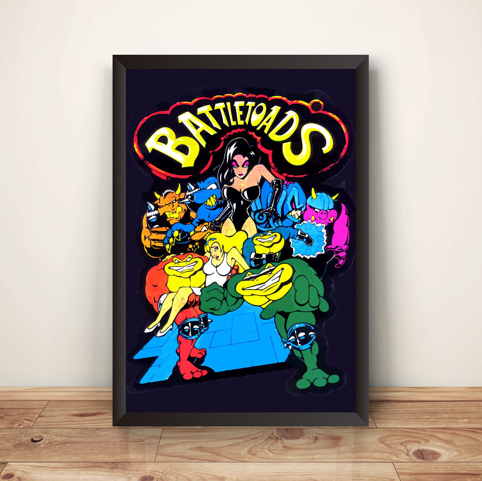 Battlingtoads Arcade Cover Premium Poster (vectorized Design) - Etsy