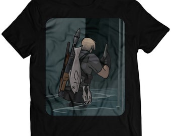 Leon Fishing Residence Evil 4 Premium Unisex T-shirt (Vectorized Design)