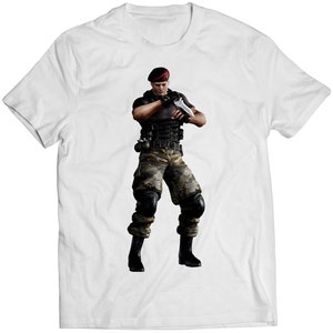 Jack Krauser REvil The Mercenaries 3D Premium Unisex T-shirt (Vectoriz –