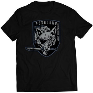 Old Foxhound Centered High-Tech Special Forces Emblem MGS Snake Premium Unisex T-Shirt (vector)