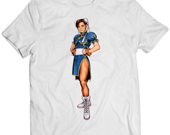 Camiseta unisex premium Chun Li CVS1 (diseño vectorizado)
