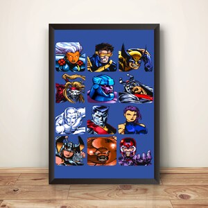 Atom Mutants Character Select Portraits Premium Poster