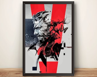 17x22 - 新川洋司 x ソリッドスネーク ポスタープリント 0542 - Etsy 日本