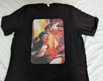 Kyo VS Ryu svc chaos cvs2, color black, size 3x, premium unisex t-shirt