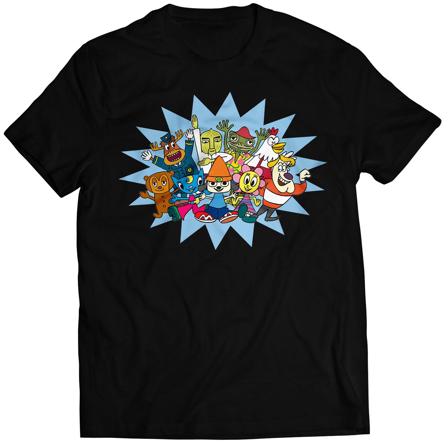 ☆Anttycoon FT.ThePopper☆ G-rap Parapper the Rapper Cast Groupshot Premium Unisex T-shirt