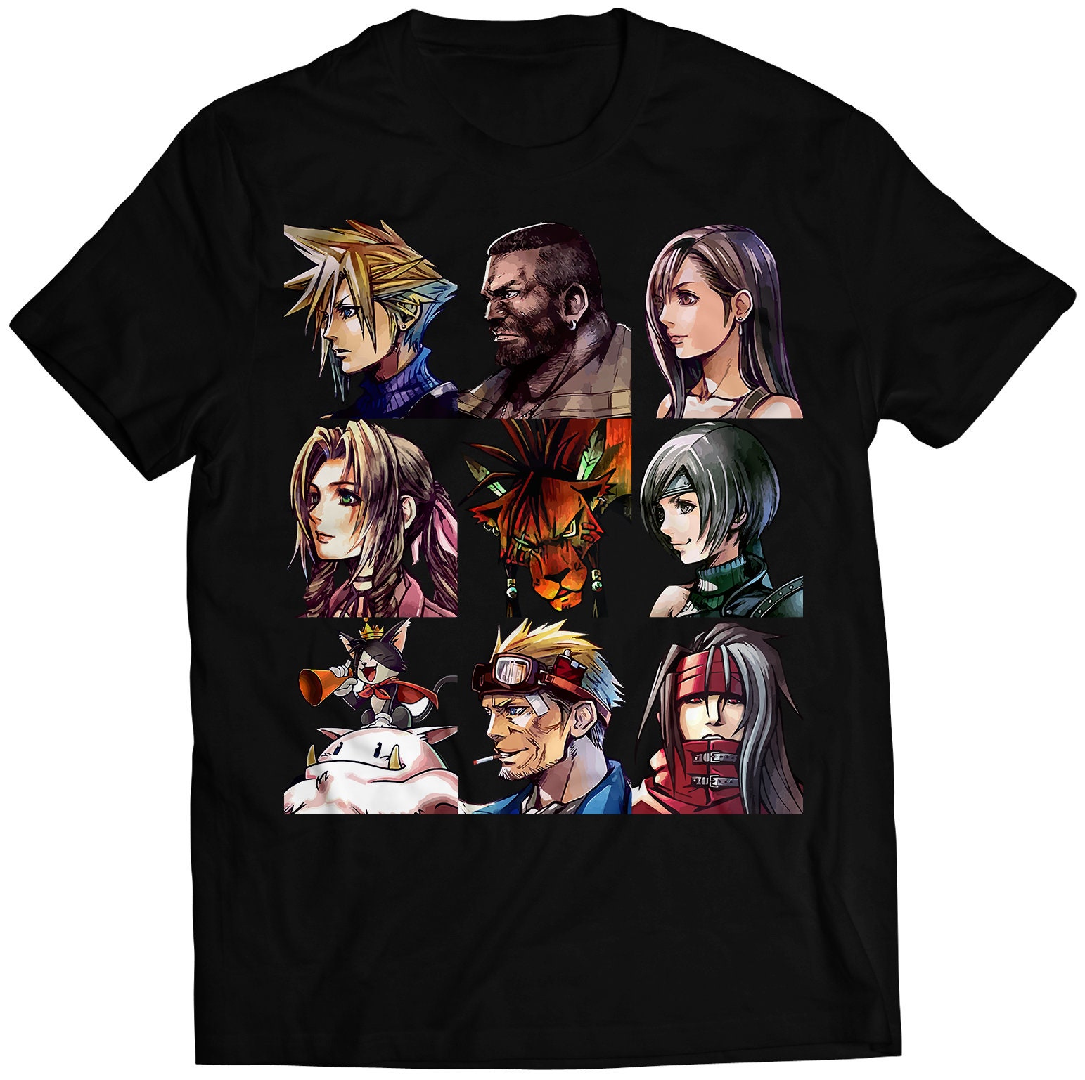 FF7 VII G-bike Portraits Premium Unisex T-shirt (vectorized Design