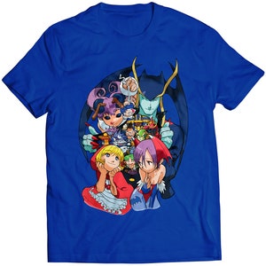 Vampire  Daarkstalkers Arcade Flyer V1 Premium Unisex T-shirt (Vectorized Design)