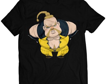 Chibi Rufus Ultra SF4 Premium Unisex T-shirt (Vectorized Design)