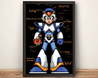 Mega Boy X Fully Upgraded Premium Poster.