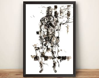 Póster premium de The Fear MGS MGS3 Snake Eater (diseño vectorizado)