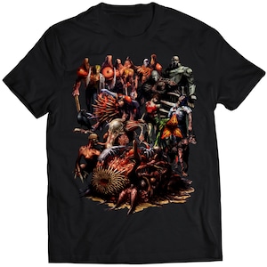 Residence Evil 2 Zombie Monsters Premium Unisex T-shirt (vector)