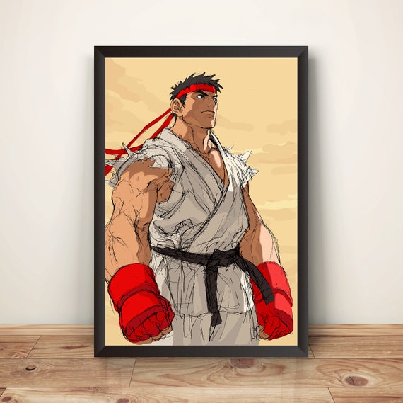 Ryu Character Concept Art, Images, Street Fighter II, Museum