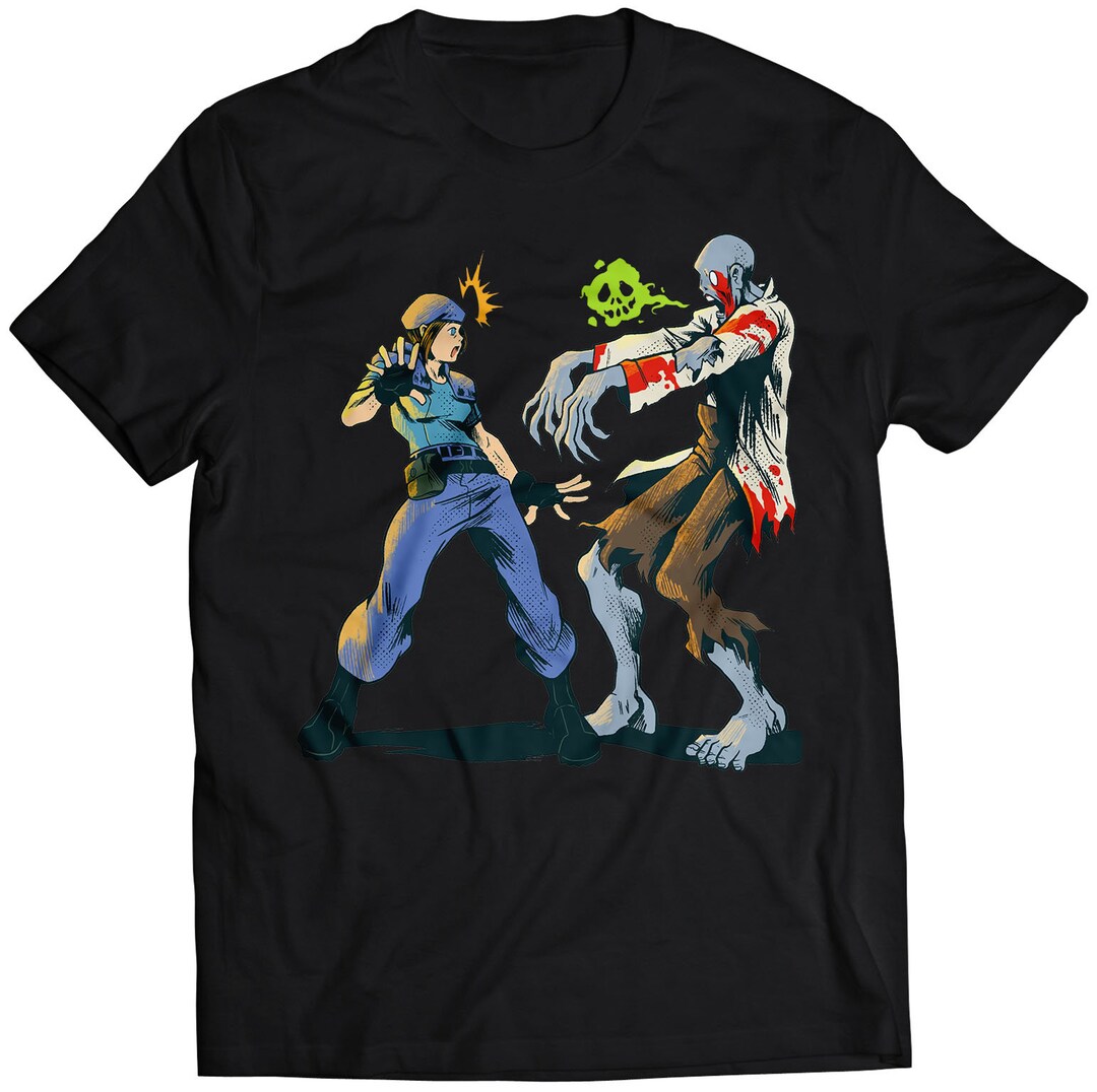 Jill Valentine With Gun Residence Evil Remake Premium Unisex