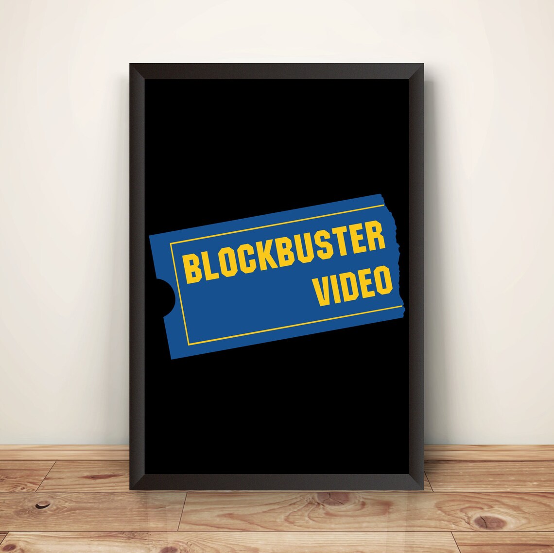 Blockbuster Video Rental 90s Nostalgia Premium Poster (vectorized ...