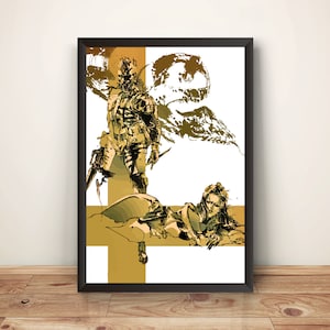 Big Boss & Eva MGS III Snake Eater Premium Poster (Vectorized Design)