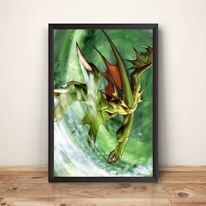 Aulbath Rikuo Vampire  Daarkstalkers Comic Premium Poster (Vectorized Design)