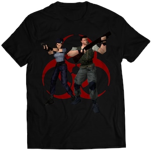 Residence Evil Biohazard Chris & Jill T-shirt