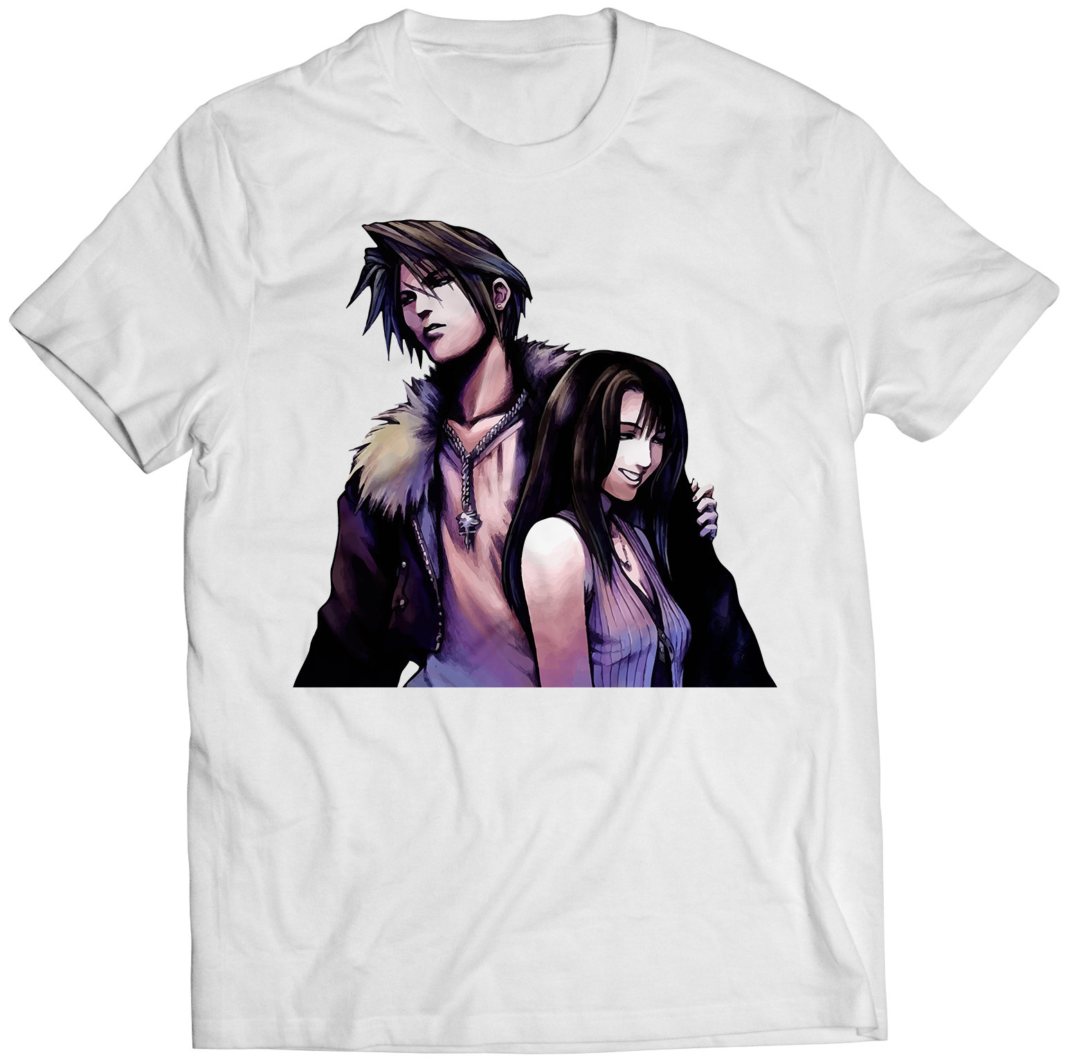 スコール＆リノア FF8 VIII プレミアム ユニセックス Tシャツ