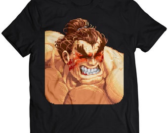 E Honda Defeated Portrait Super Street Fighting 2 Turbo Premium Unisex T-shirt.