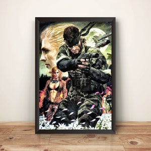 The Boss & Big Boss MGS Snake Eater Premium Poster (Vectorized Design)