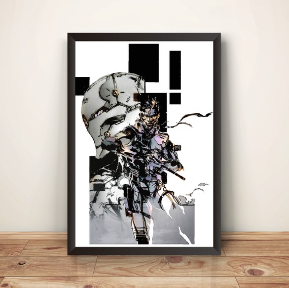 Solid Snake & Gray Fox Premium Poster (vectorized Design) - Etsy