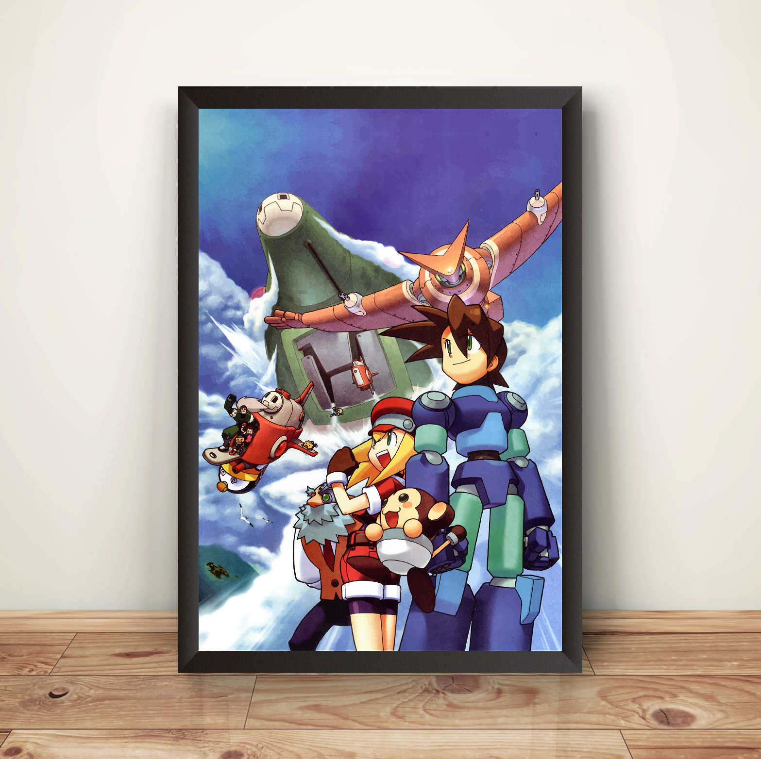 Mega Man Print - Etsy, image size:1567x1564