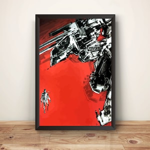 MGS Snake VS Rex V1 Premium Poster.
