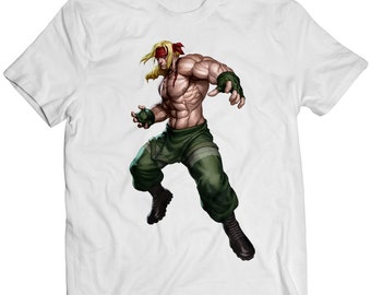Camiseta unisex premium Alex 3S Street Fighting 3rd Strike OE Online Edition (diseño vectorizado)