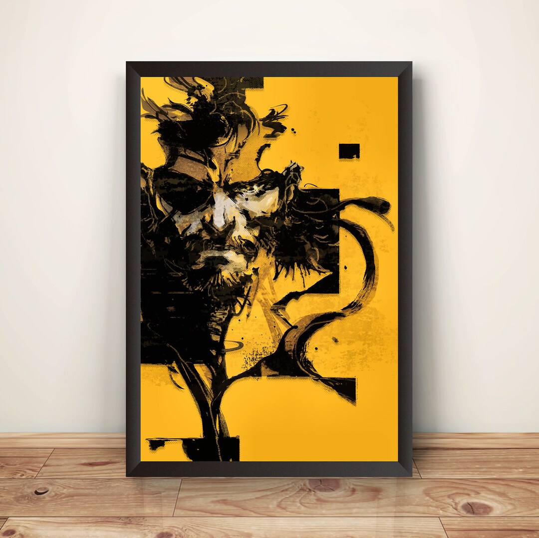 Big Boss MGS Snake Peace Walker Premium Poster (vectorized Design