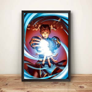 Chun Li Street Fighting Comic Premium Poster (Vectorized Design)