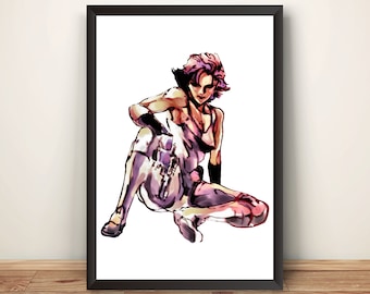Rare Meryl MGS Snake Premium Poster (Vectorized Design)