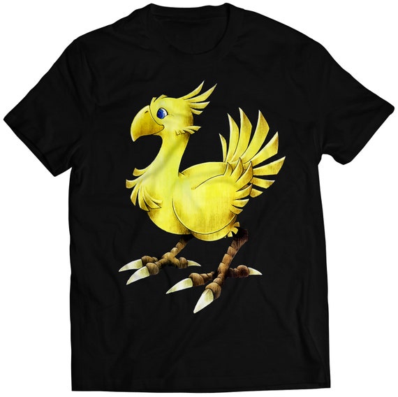 チョコボ FF7 VII プレミアム ユニセックス Tシャツ (ベクターデザイン
