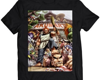 Camiseta unisex premium de Akumart Street Fighter (diseño vectorizado)