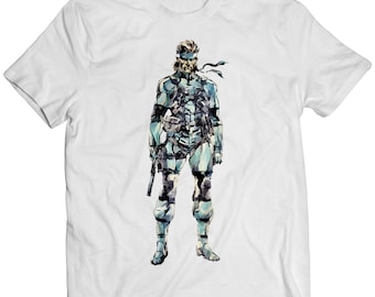 Camiseta unisex premium Sons Of Liberty de Solid Snake Iroquois Pliskin MGS (diseño vectorizado)