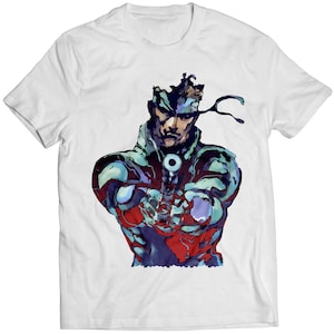 Solid Snake With Socom MGS Tactical Espionage Action Premium Unisex T-Shirt (Vectorized Design)