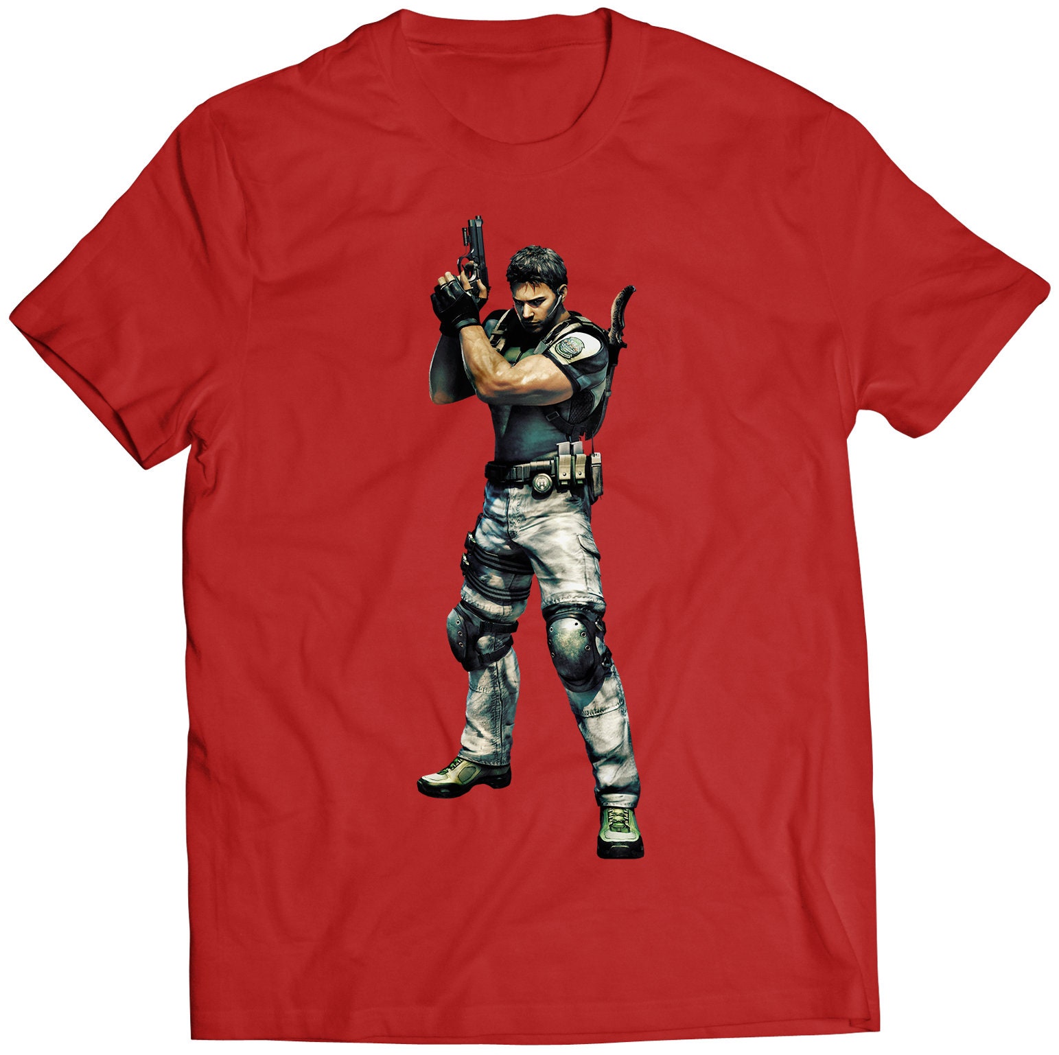 Chris Redfield V1 Residence Evil Biohazard 5 Premium Unisex T