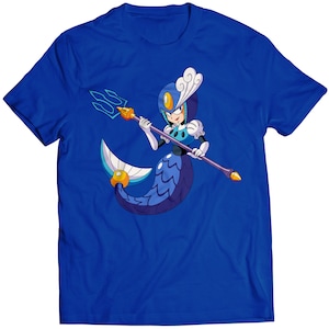 Splash Mega Boy Rockman Premium-Unisex T-shirt (vektor)