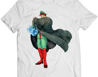 Dictator M Bison SF2 Champion Edition Premium Unisex T-shirt (Vectorized Design)