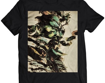Big Boss, Naked Snake, Solid Snake MGS MGS2 MGS3 T-shirt unisexe haut de gamme (design vectorisé)