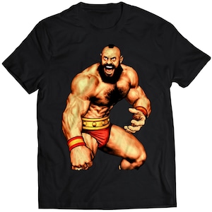 CVS2 Zangief  Premium Unisex T-shirt (Vectorized Design)