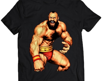 CVS2 Zangief  Premium Unisex T-shirt (Vectorized Design)
