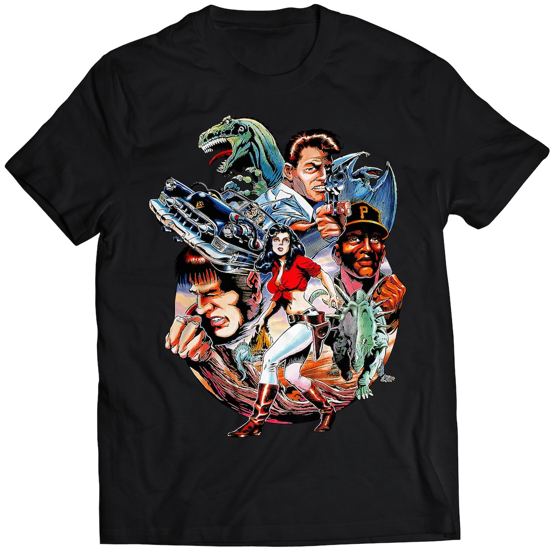 Kadillacs and Dinosaurs Japanese Arcade Flyer Premium Unisex T