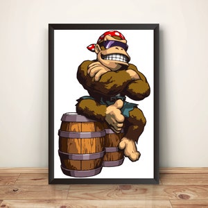 Funky Munky Premium Poster (vektorisiertes Design)