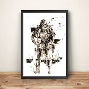 The End MGS MGS3 Snake Eater Premium Poster (Vectorized Design)