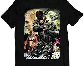 Big Boss & Eva MGS Snake Eater Premium Unisex T-shirt (Vectorized Design)