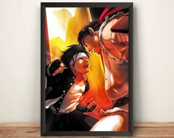 SNK vs Capcom: SVC Chaos 額入りプリント広告/ポスター PS2