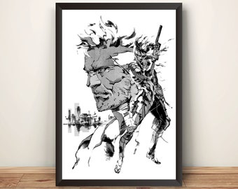 メタルギアソリッド2 サンズ・オブ・リバティ - ポスター 13x19 - Etsy