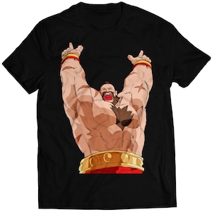 Zangief Win Pose MVC Premium Unisex T-shirt (Vectorized Design)