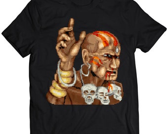 Dhalsim Defeated Portrait SF2 Premium Unisex T-shirt.