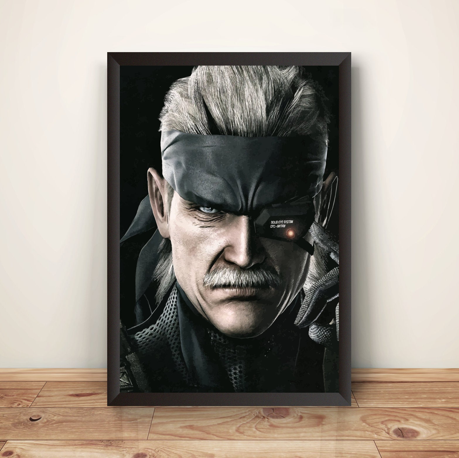 Old Snake Face MGS 4 Premium Poster (vectorized Design) - Etsy
